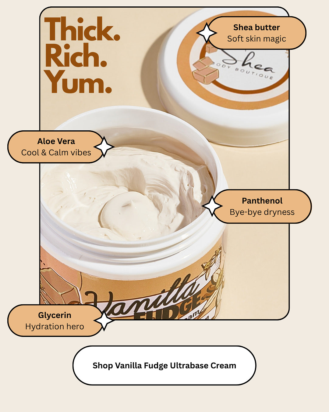 Vanilla Fudge Body Cream