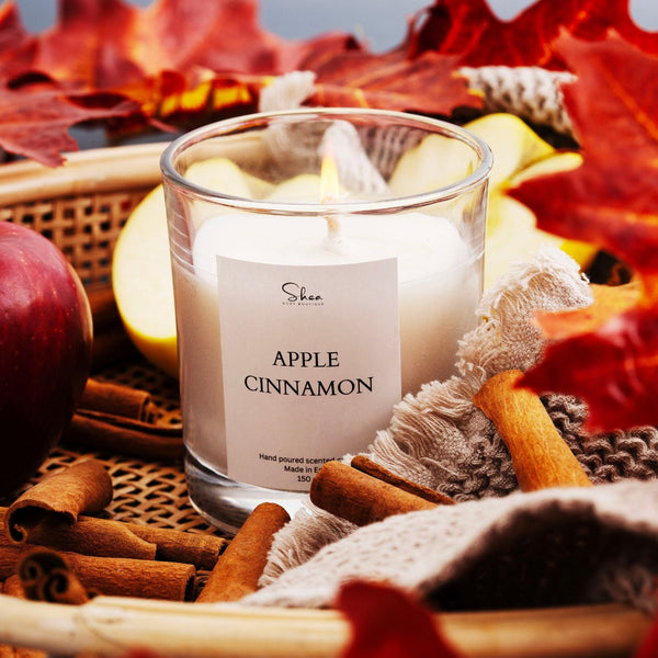 شمعة التفاح والقرفة